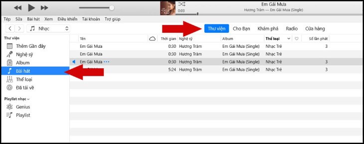 Cài nhạc chuông cho iPhone bằng iTunes máy tính bước 1